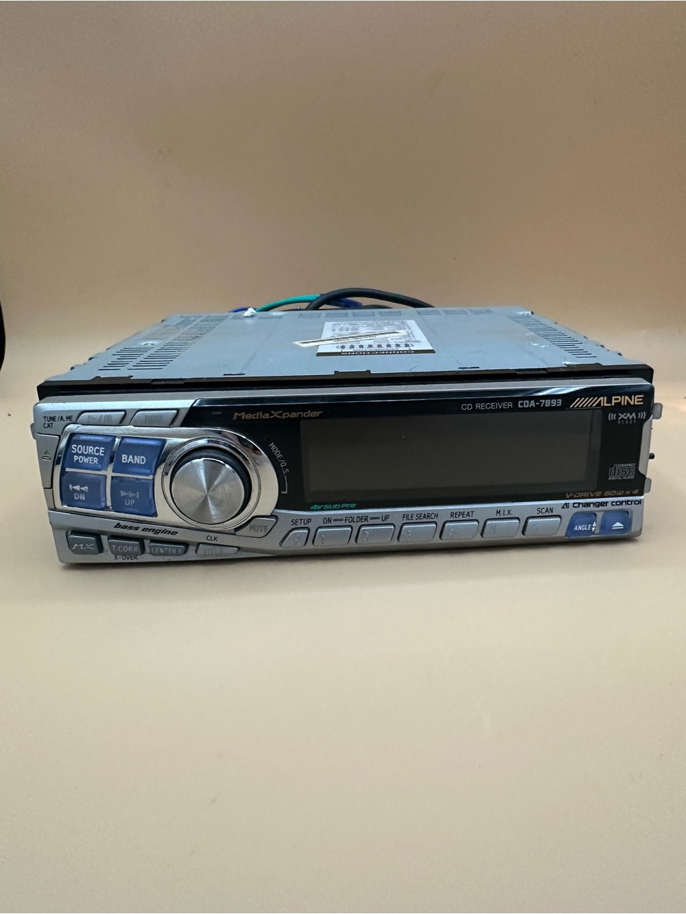 Alpine CDA-7893 CD Player In Dash Receiver. Tested and works